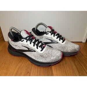 Brooks Shoes Womens Size 8 Gray Pink Mesh Athletic Running Sneakers 1203511B057